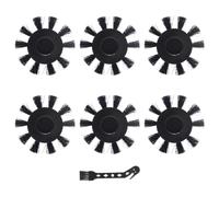 Heykewi Brosses Latérales Accessoires compatibles avec ROWENTA X-Clean 2 / X-Clean 4 Aspirateur Laveur Sans Fil, 6 Brosses Latérales + 1 Brosse de Nettoyage, Pièces de Rechange Bords et Coins