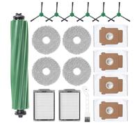 Heykewi Kit Accessoires Pièces Compatible iRobot Roomba Plus 405 & Roomba Plus 505 Combo Aspirateur Robot | 1 Brosse Principale + 2 Filtres + 6 Brosses Latérales + 4 Lingettes + 4 Sacs à Poussière