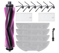 Heykewi Kit d'accessoires pour EUREKA E20 Evo Plus Robot Aspirateur, 1 brosse principale, 6 brosses latérales, 2 filtres, 4 chiffons, 1 brosse de nettoyage