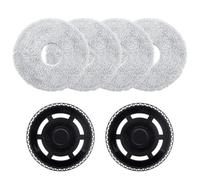 Heykewi Lingettes avec Support de Rechange pour iRobot Roomba Plus 405 Combo / 505 Combo Robot Aspirateur, 2 Porte-lingettes, 4 Serpillières