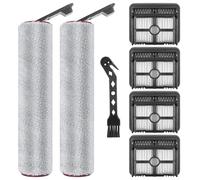 Heykewi Rouleau de Brosse et Filtre HEPA pour Dreame Dreame H15 Pro / H15 Mix / H15S / H15 Pro FoamWash / H12 Pro FlexReach Aspirateur, 2 Brosse à rouleau + 4 Filtres HEPA + 1 Brosse de nettoyage
