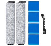 Heykewi Rouleau de Brosse et Filtre HEPA pour Eureka New400 / New400 Gen2 Aspirateur Accessoires de rechange, 2 Brosse à rouleau, 4 Filtre Sponge, 1 Brosse de nettoyage