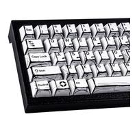Heykit - Touches PBT - Touches personnalisées à profil Cherry pour clavier mécanique Cherry MX 60 %, 65 %, 75 %, 100 %, 131 touches, thème manga japonais, blanc