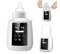 HEYLAD Smart Chauffe-biberon 6 en 1, Chauffe-lait, Chauffe-aliments, Chauffe rapide, Décongélation, Stérilisateur, Veilleuse, Blanc