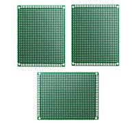 HeyNana - 3 Pcs Embase Milleforo Carte Prototype Percé Double Face PCB Circuit Imprimé Prototype 7X9CM