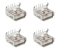 HeyNana Connecteurs USB A Femelle à 90 Degrés pour PCB, 4 pièces, montage en surface
