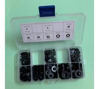HeyNana Rondelles en plastique noir, 350 pièces, kit assortiment M2-M8, rondelles plates en nylon