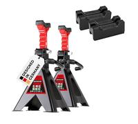 HEYNER® Chevalet de Support TÜV/GS, chevalet d'appui, Pied d'appui, réglable en Hauteur, Acier 3000kg de Charge, Set de 2 pièces