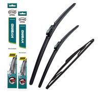 Heyner Compatible avec Hyundai Tucson 2021-2023 Ensemble de balais d'essuie-glace hybrides avant et arrière HH2616ST11O