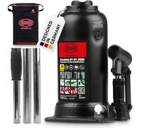 HEYNER® Cric hydraulique à 2 étages I DoubleLift 5t Pro I Cric de Voiture en Acier I Hauteur de Levage 225-500 mm I Cric de Voiture pour SUV Transporteur Camping-Car