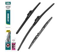HEYNER® Kit d'essuie-glace avec essuie-glace arrière compatible avec CITROËN C5 AIRCROSS (11.2018 - 12.2025) HYBRID balai d’essuie-glace plat
