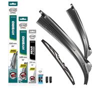HEYNER® Kit d'essuie-glace avec essuie-glace arrière compatible avec MERCEDES-BENZ B-KLASSE (07.2015 - 12.2018) HYBRID balai d’essuie-glace plat