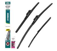 HEYNER® Kit d'essuie-glace avec essuie-glace arrière compatible avec SKODA RAPID (07.2012 - 12.2019) HYBRID balai d’essuie-glace plat