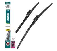 HEYNER® Kit d'essuie-glace compatible avec FORD USA RANGER Crew Cab Pickup (10.2022 - 03.2026) HYBRID balai d’essuie-glace plat