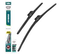 HEYNER® Kit d'essuie-glace compatible avec LAND ROVER RANGE ROVER SPORT III (04.2022 - 03.2026) HYBRID balai d’essuie-glace plat