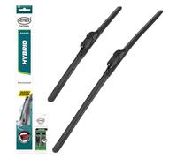 HEYNER® Kit d'essuie-glace compatible avec OPEL COMBO D (02.2012 - 09.2018) HYBRID balai d’essuie-glace plat