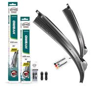 HEYNER® Kit d'essuie-glace compatible avec XPENG G6 (06.2023 - 07.2026) HYBRID balai d’essuie-glace plat