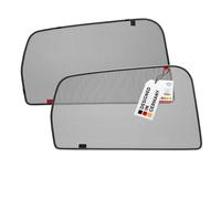 HEYNER Lot de 2 Pare-soleils magnétiques pour Ford Kuga (2) à partir de 2012 - Lot de 2 pour Portes arrières, sur Mesure, Gris, avec 10 Supports magnétiques