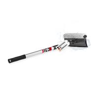 HEYNER® Nettoyeur de vitres Insect Cleaner L - Pliable, télescopique 50-80 cm, Double raclette avec Nettoyeur d'insectes, poignée en Aluminium, 20 cm de Large