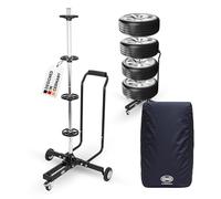 HEYNER® Support à roulettes pour Jantes, pouvant Supporter jusqu'à 100 kg et des pneus d'une Largeur maximale de 285 mm, avec poignée