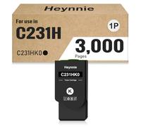 Heynnie C231H C231HK0 Cartouche de toner de rechange pour Lexmark C231HK0 pour C2325 C2325dw C2425 C2425dw C2535 C2535dw C2640 (1 noir)