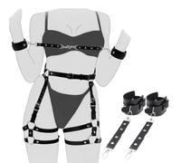 Heyokoy Ensemble d'entraînement de Yoga Noir, kit d'exercice de Yoga Deux pièces