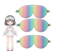 Heyokoy Masques faciaux aux couleurs de l'arc-en-ciel, styles polyvalents pour changer instantanément de look