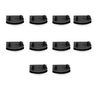 heyous Lot de 10 supports de lattes de rechange en plastique blanc, largeur 55 mm x hauteur 12 mm, pour lits simples, doubles et king size, 54 à 55 mm