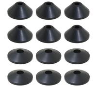 Heyous Lot de 12 boulons M6 et M8 anti-fuite pour entretien de réservoir de toilettes - Noir - Rondelle en caoutchouc pour l'entretien du réservoir de toilettes