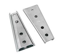 heyous Lot de 2 connecteurs emboîtables en métal argenté 120 x 49 mm pour canapé sectionnel