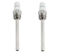 heyous Lot de 2 puits thermowell NPT 100 mm en acier inoxydable avec presse-étoupe en nylon pour capteurs de température