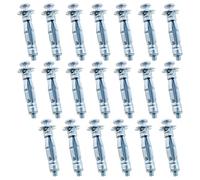 Heyous Lot de 20 vis d'ancrage murales M4 x 32 en acier au carbone robuste pour cloison sèche, plâtre, carrelage