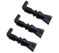 heyous Lot de 3 pompes pour aquarium Rotation libre à 360 degrés Buses en plastique Noir