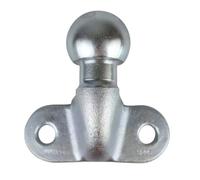 HEYOUTH Boule Attelage Ø50 mm,Accouplement à tête sphérique jusqu'à 3,5 tonnes,Boule d'attelage pour attelage de remorque,pour Voitures camions tracteurs (Argent)