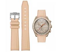 HEYOZURY Bracelet de Montre 20mm Omega x Swatch Moons Montre Rolex Watch montre Silicone Hommes en Acier Inoxydable Boucle Bracelet de Remplacement Bracelet Original Omega Speedmaster