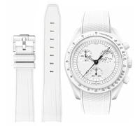 HEYOZURY Bracelet de Montre 20mm Omega x Swatch Moons Montre Rolex Watch montre Silicone Hommes en Acier Inoxydable Boucle Bracelet de Remplacement Bracelet Original Omega Speedmaster