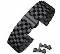 HEYOZURY Bracelet de Montre en Acier Inoxydable Métallique avec Extrémité Droite et Courbée18mm 19mm 21mm 20mm 22mm 24mm Bracelet de Montre de Remplacement Métallique pour Hommes et Femmes