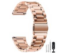 HEYOZURY Bracelet de Montre en Acier Inoxydable Métallique avec Extrémité Droite et Courbée18mm 19mm 21mm 20mm 22mm 24mm Bracelet de Montre de Remplacement Métallique pour Hommes et Femmes