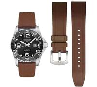 HEYOZURY Fluororubber Bracelet de montre de rechange en caoutchouc à dégagement rapide 19 mm, 20 mm, 21 mm, 22 mm pour homme et femme, bracelet de montre de sport étanche FKM pour Omega x Swatch