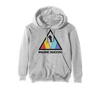 HeyRusty Imagine Dragons Sweat-Shirt À Capuche Triangle Band Logo Officiel Off Blanc Size M