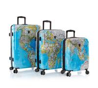 Heys Black Camo 4 roulettes Set de valises 3 pièces avec soufflet d'extension bleu