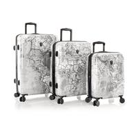 Heys Black Camo 4 roulettes Set de valises 3 pièces avec soufflet d'extension gris