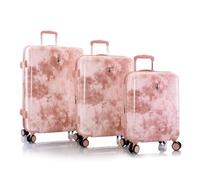Heys Black Camo 4 roulettes Set de valises 3 pièces avec soufflet d'extension rose