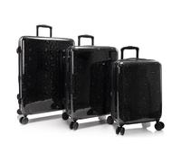 Heys Elite Fashion 4 roues Set de valises 3 pièces avec soufflet d'extension noir
