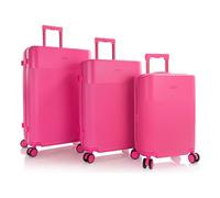 Heys HiLite 4 roulettes Set de valises 3 pièces avec soufflet d'extension rose