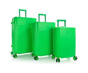 Heys HiLite 4 roulettes Set de valises 3 pièces avec soufflet d'extension vert