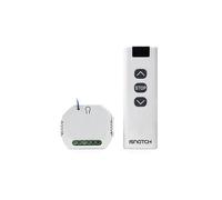 HeySmart Module volet roulant WiFi avec télécommande, compatible boîte ou rail DIN, commande via application, horaires et gestion de