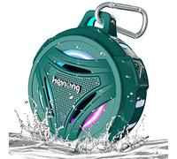 HEYSONG Enceinte étanche - Portable - sans Fil - avec lumière LED - IP67-36 Heures de Lecture - Basses Riches - Petit Haut-Parleur Bluetooth pour Le Camping, la Salle de Bain