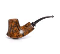Heysong Pipe à tabac courbée inspirée de la série MAX5111-9 fabriquée à la main pour filtre de 9 mm HSMAX5111-9 (foncé)