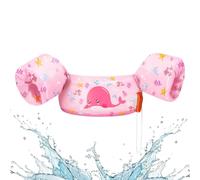 HeySplash Gilet de Natation pour Bébé, Gilet de Bain Flottant pour Natation avec Sangle Réglable et Boucle de Sécurité, Brassard d'apprentissage à la Natation pour Les Enfants, Baleine Rose